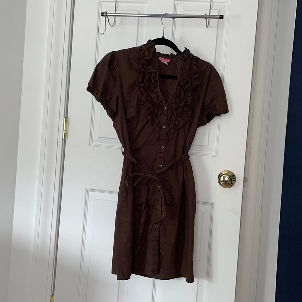 Brown cotton dress